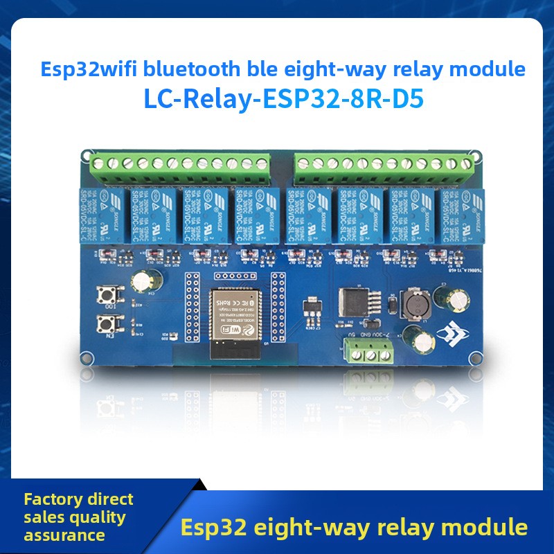 Relay 8 Channel Board - DC5-30V ESP32 Development Board, 8 Channel
