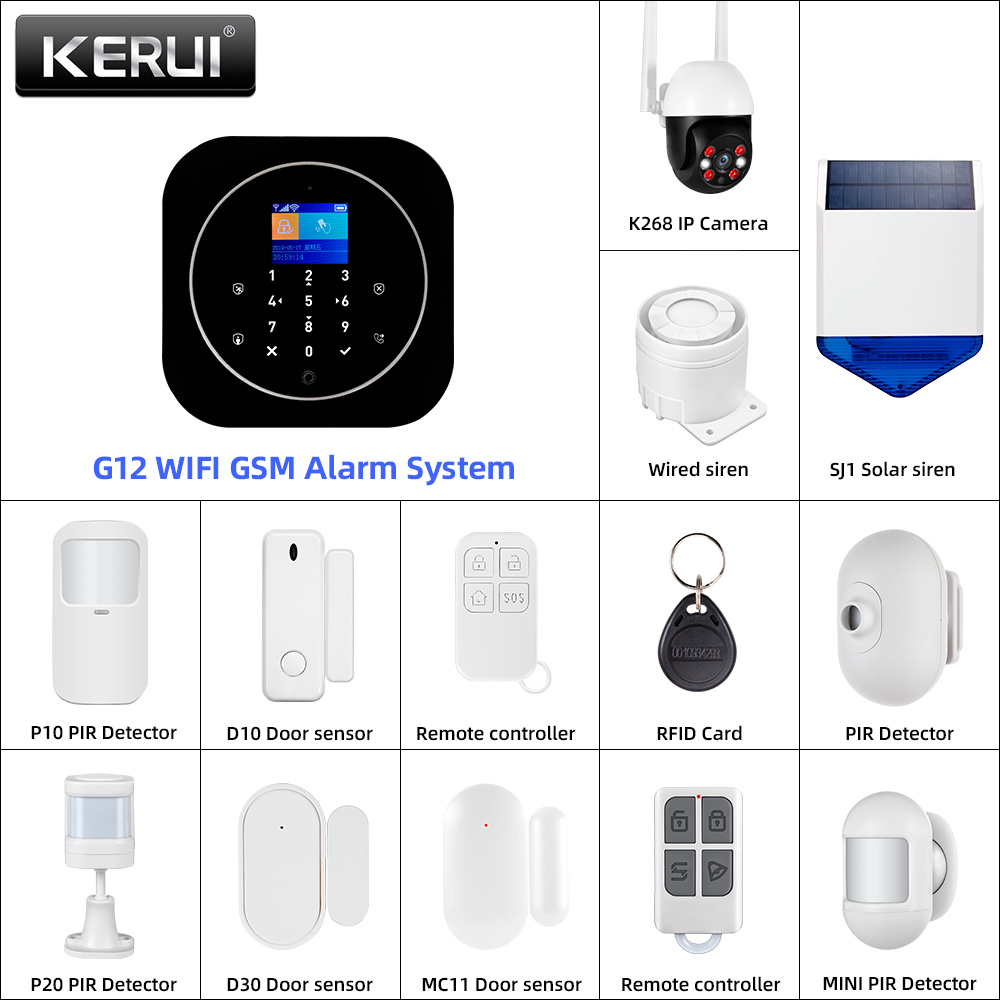 KERUI G12 2G Wifi Wireless Hom - Home Automation System Diy recension och pris
