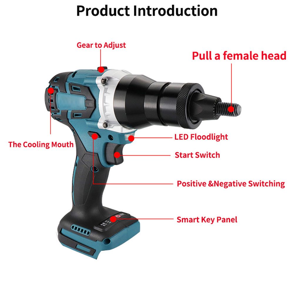 Electric Riveting Gun Brushles - Home Automation Diy recension och pris