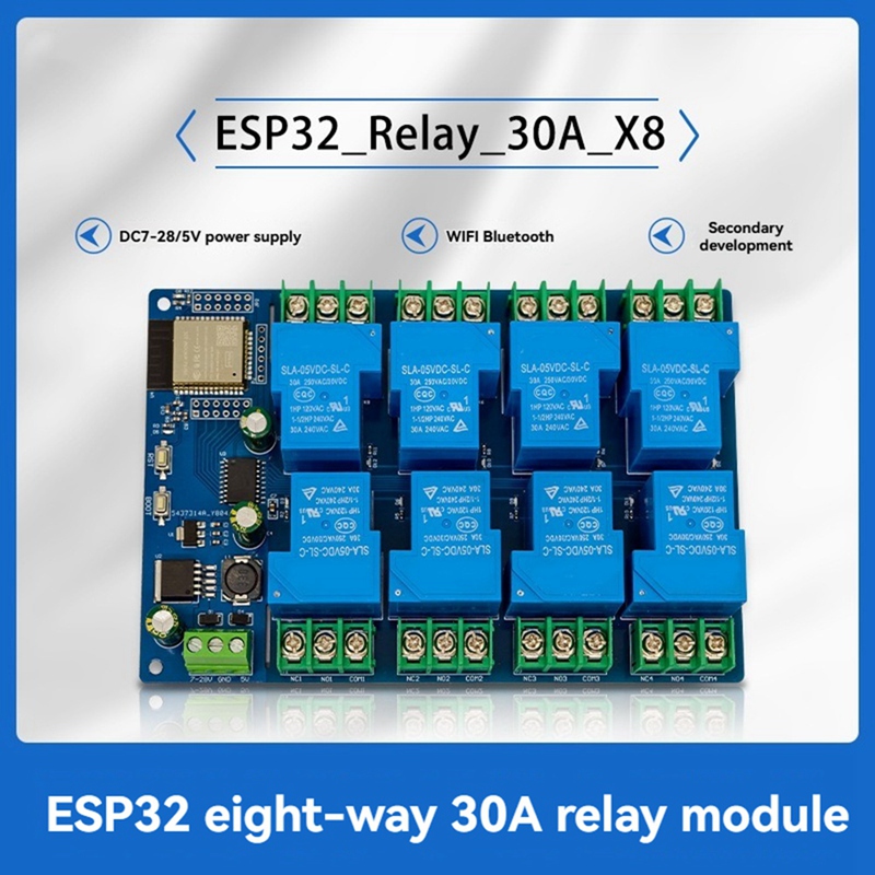 8 Channel Relay Module 30A DC7 - Relay 8 Channel Board recension och pris