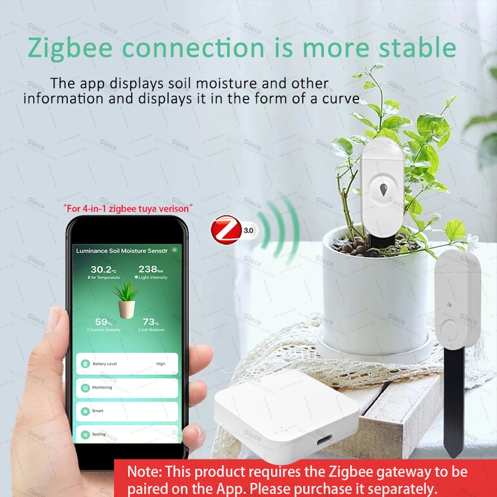 Zigbee Soil Moisture Sensor Me - Home Automation Technology recension och pris