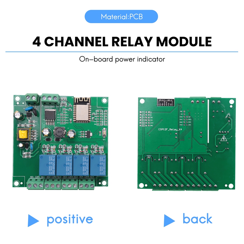 ESP8266 Wireless WIFI 4 Channe - Relay 8 Channel Board recension och pris